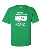 Merry Christmas Shitter Was Full  Men's T-Shirt (628)