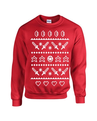 Festivus Christmas Ugly Sweater Design CREW Sweatshirt (B111)
