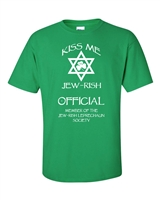 St. Patrick's Day Kiss Me I'm Jew-Rish Men's T-Shirt (1051)