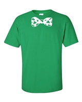 St. Patrick's Day Shamrock Bow Tie Men's T-Shirt (1064)