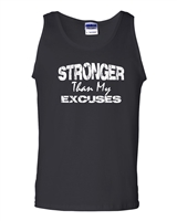 Stronger Than My Excuses Men's Tank Top (1074)