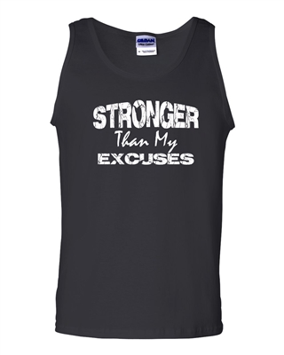 Stronger Than My Excuses Men's Tank Top (1074)