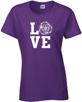 LOVE USA Soccer JUNIOR FIT Ladies T-Shirt (1177)