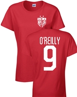 Heather O'Reilly US Soccer Front & Back JUNIOR FIT Ladies T- Shirt (1189)
