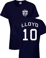 Carli Lloyd US Soccer Front & Back JUNIOR FIT Ladies T-Shirt (1087)