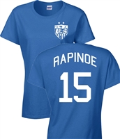 Megan Rapinoe US Soccer Front & Back JUNIOR FIT Ladies T-Shirt (1089)