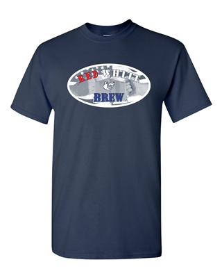 Red White and Brew Men's T-Shirt (1441)