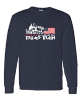 All Aboard The Trump Train Men's LONG SLEEVE T-Shirt (1548)