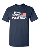 All Aboard The Trump Train Men's T-Shirt (1548)