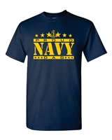 Navy Proud Dad Men's T-Shirt (1544)
