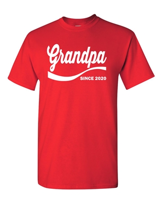 Grandpa Since 2020 Men's T-Shirt ( 1115)
