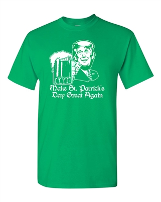 Make St. Patrick's Day Great Again Trump Men's T-Shirt (1592)