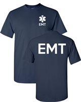 EMT Paramedic Emergency Services Front & Back Men's T-Shirt (1618)