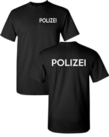 German Police Polizei Front & Back Men's T-Shirt (1620)