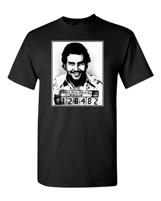 Pablo Escobar Mugshot Men's T-Shirt (1655)