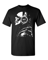 Skeleton With Headphones Halloween Men's T-Shirt (1676)