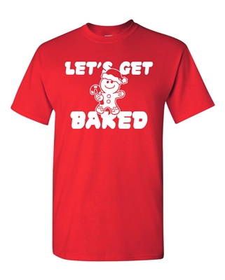 Let's Get Baked Christmas Cookies Men's T-Shirt (1705)