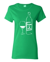 I'm Dreaming of a Wine Christmas Junior Fit Ladies T-Shirt (1716)