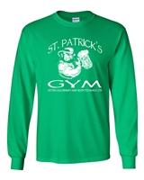 St. Patrick's Day Gym-Getting Our Drinking Arms Ready LONG SLEEVE Men's T-Shirt (1771)