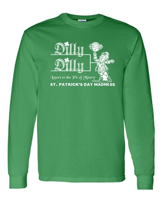 St. Patrick's Day Madness Dilly Dilly Men's LONG SLEEVE T-Shirt (1796)
