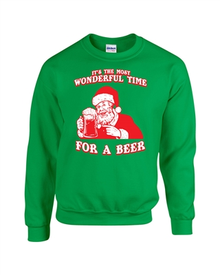 It's The Most Wonderful Time for a Beer CREW Sweatshirt (803)