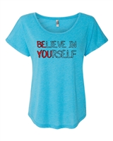 Believe in Yourself/Be You Ladies SUBLIMATION  T-Shirt (NL6760)