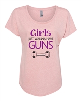Girls Just Wanna Have Guns Ladies SUBLIMATION T-Shirt (NL6760)