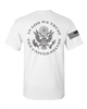 In God We Trust USA Flag On Sleeve Men's T-Shirt BACK PRINT (884)