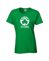 Boston Strong Shamrock LADIES Junior Fit T-Shirt (749)