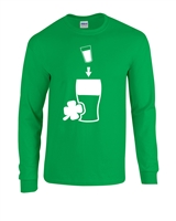 Irish Car Bomb Drink St. Patrick's Day LONG SLEEVE Unisex T-Shirt (46)