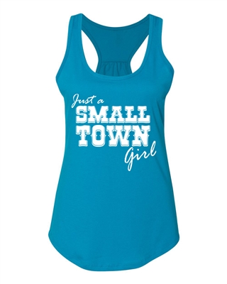 Just A Small Town Girl NL 6338 Ladies Racerback Tank Top (1215)