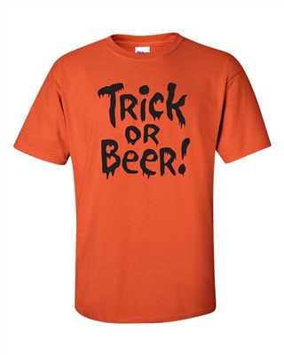 Trick or Beer!! Halloween Men's T-Shirt (343)