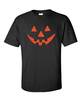 Pumpkin Funny Face Halloween Men's T-Shirt (326)