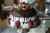 Laura's Chocolate Cake with Strawberries