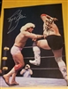 DUSTY RHODES & RIC FLAIR signed PINUP