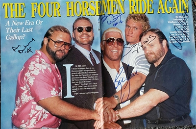 4 HORSEMAN signed CENTERFOLD