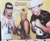 LUNA VACHON, TERRY & DORY FUNK signed PHOTO