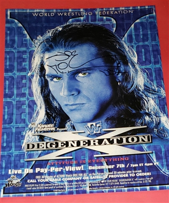 SHAWN MICHAELS signed POSTER