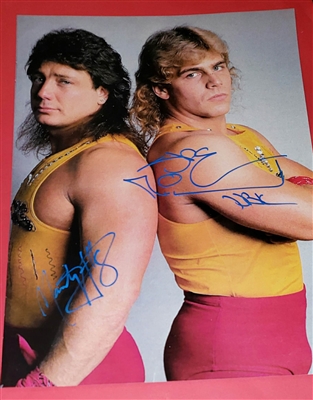 SHAWN MICHAELS & MARTY JANNETTY signed POSTER