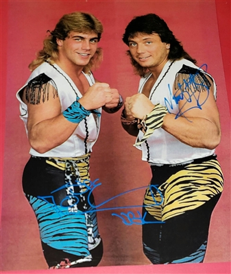 SHAWN MICHAELS & MARTY JANNETTY signed POSTER