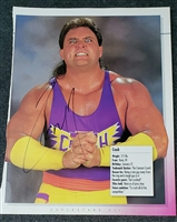 VINTAGE WWF MAGAZINE PAGE signed by CRUSH