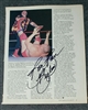 VINTAGE WWF MAGAZINE PAGE signed by BAM BAM BIGELOW