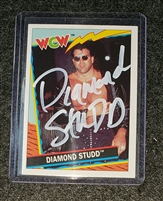 ***RARE***  THE DIAMOND STUDD signed wcw 1992 UK exclusive card