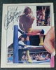 VINTAGE WWF MAGAZINE PAGE signed by RANDY SAVAGE