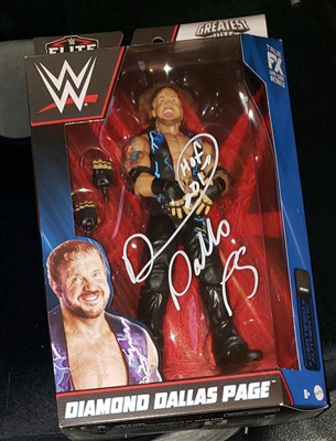 DIAMOND DALLAS PAGE signed ELITE figure