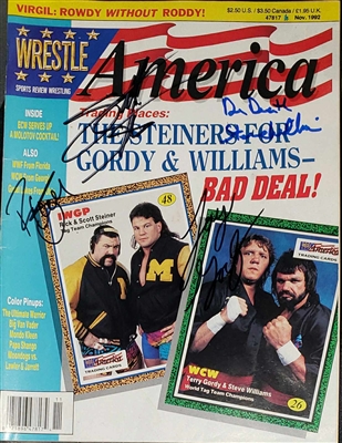 TERRY GORDY, DR. DEATH & THE STEINERS signed magazine