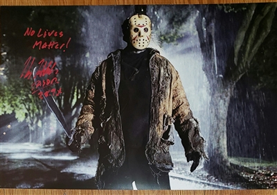 KANE HODDER signed JASON VORHEES poster