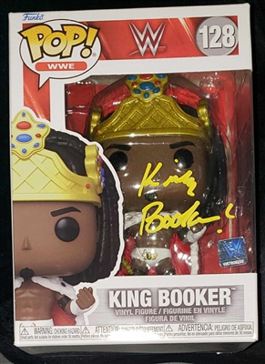 KING BOOKER signed FUNKO POP