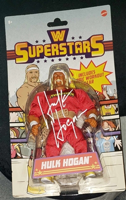 HULK HOGAN signed wwe SUPERSTARS FIGURE