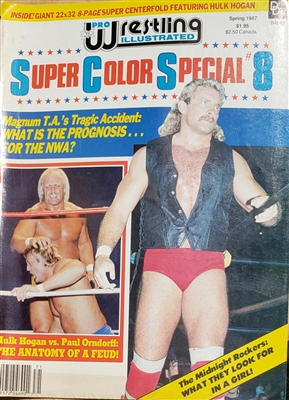 PWI 1987 SUPER COLOR SPECIAL signed by HULK HOGAN & PAUL ORNDORFF